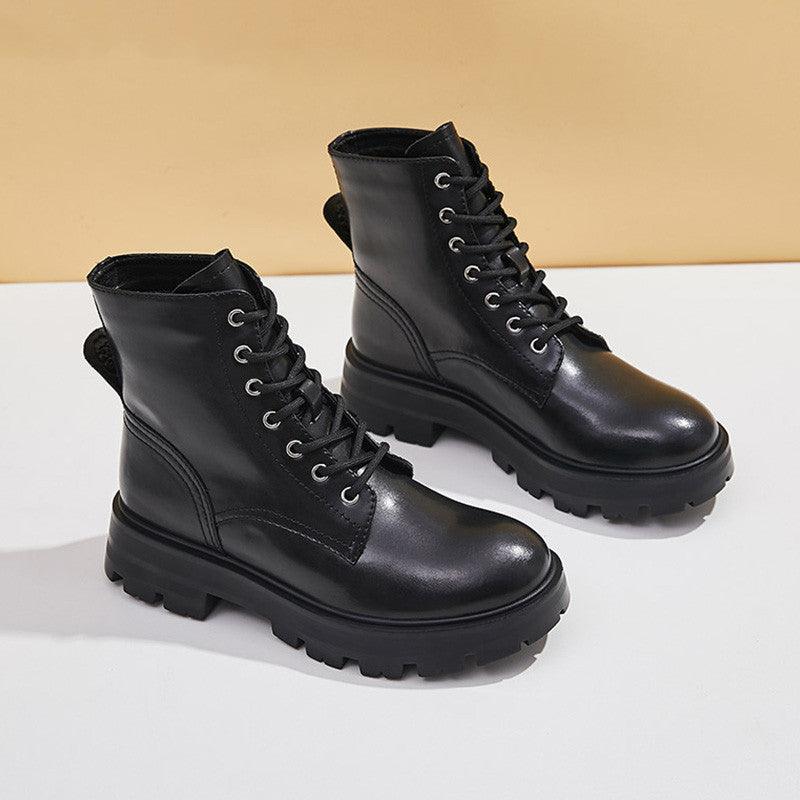Women's British Style Short Boots - AmiraMart