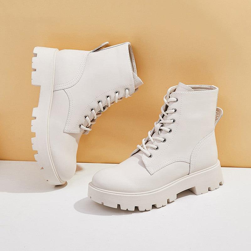 Women's British Style Short Boots - AmiraMart