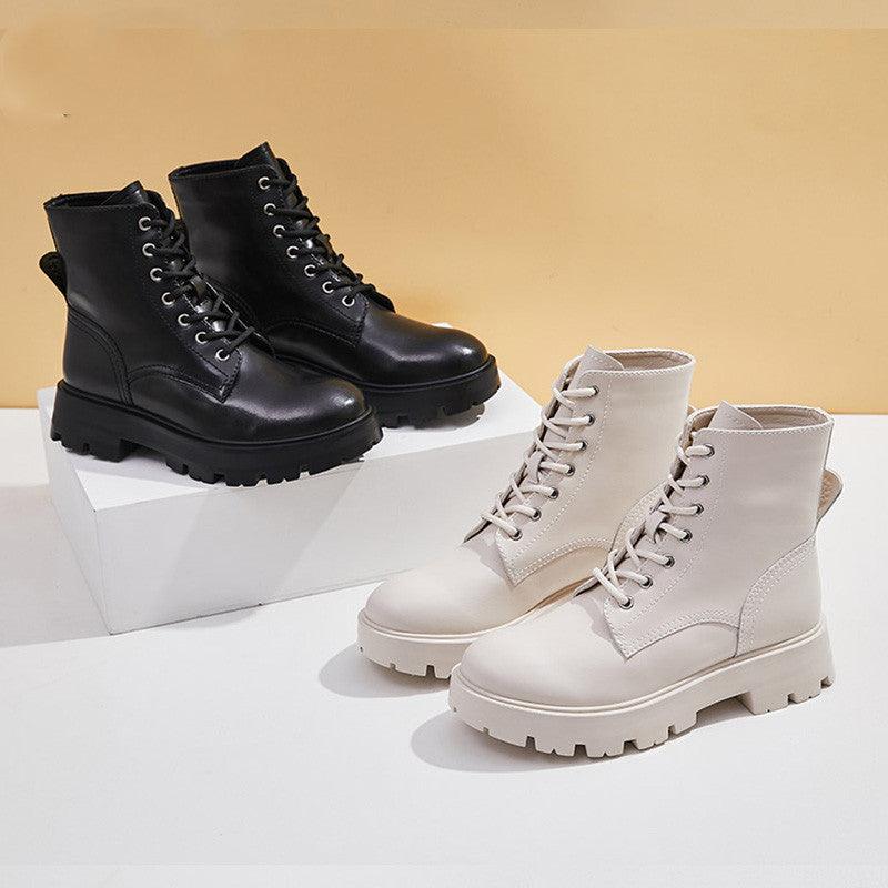 Women's British Style Short Boots - AmiraMart