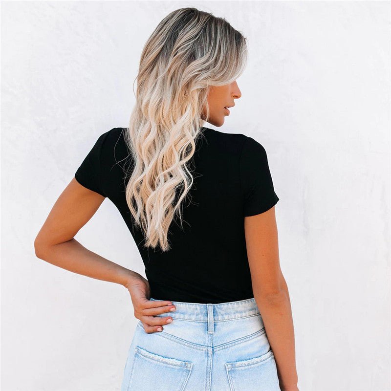 Women's Button - Down Solid Casual Shirt - AmiraMart
