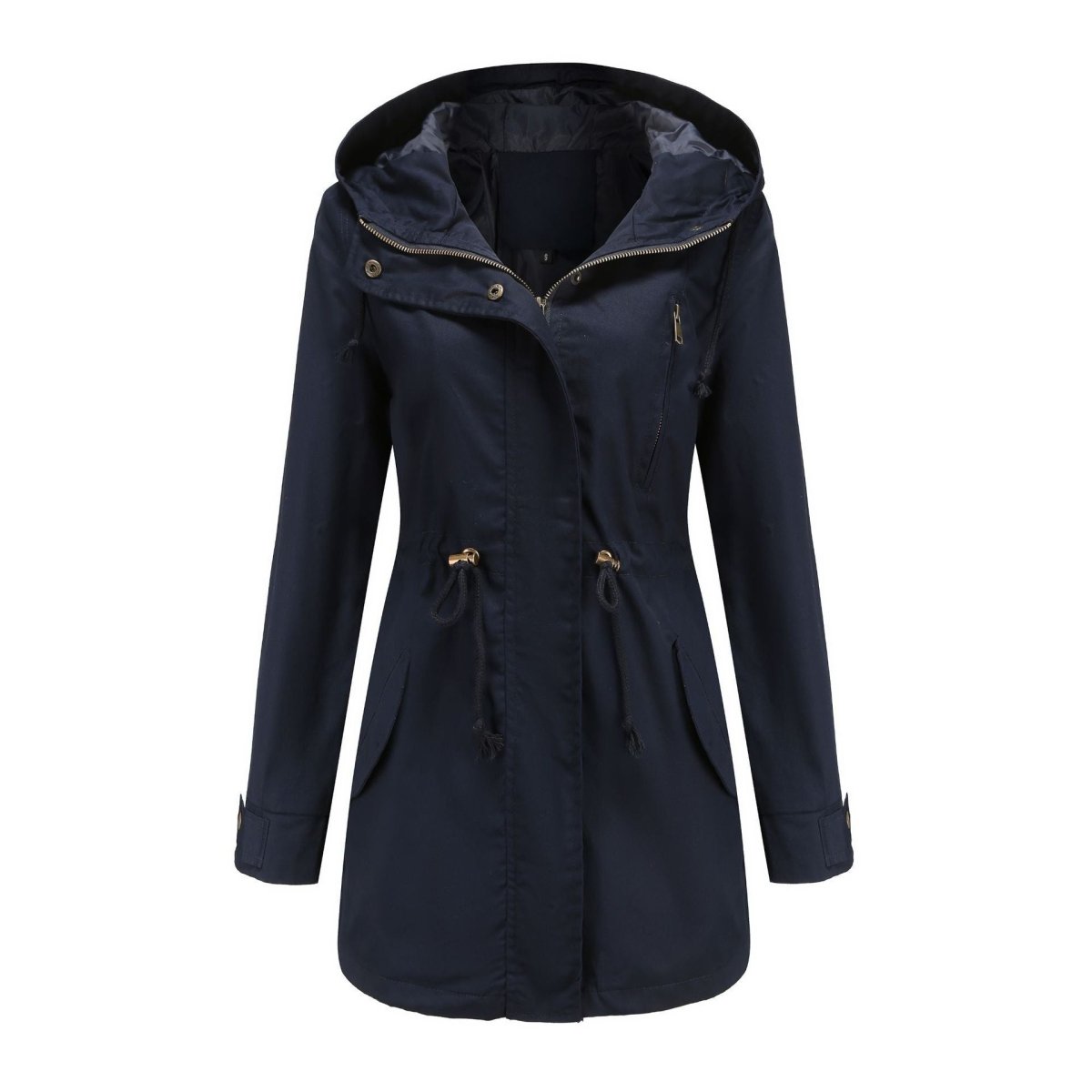 Women's Cotton Anorak Jacket - Lightweight Spring & Fall Coat - AmiraMart