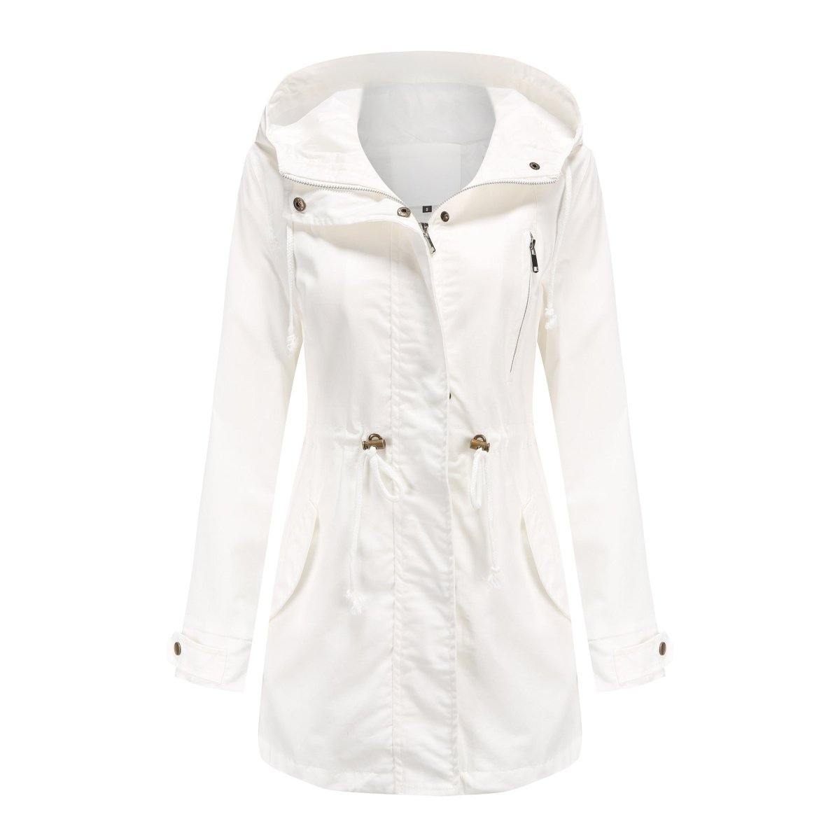 Women's Cotton Anorak Jacket - Lightweight Spring & Fall Coat - AmiraMart