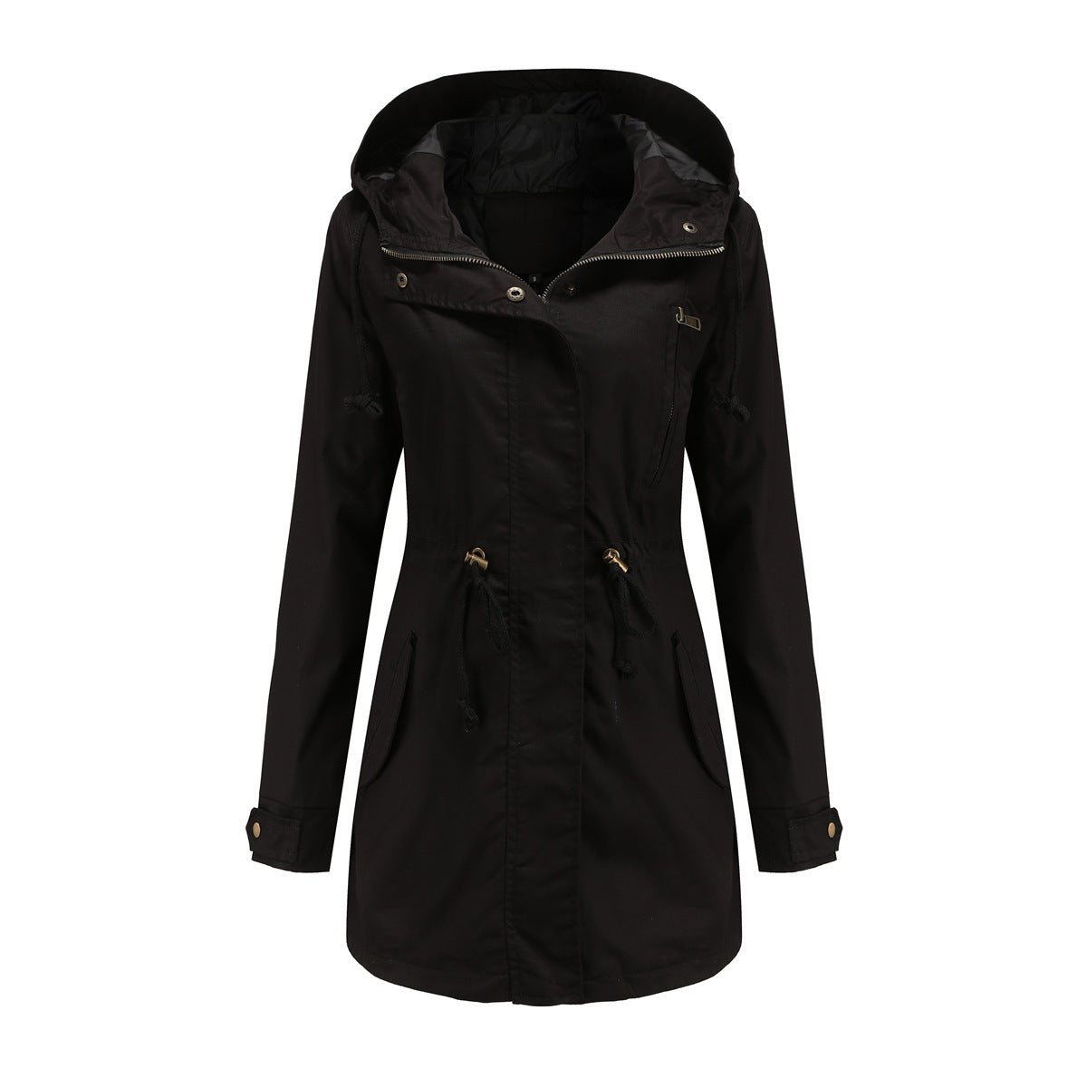 Women's Cotton Anorak Jacket - Lightweight Spring & Fall Coat - AmiraMart