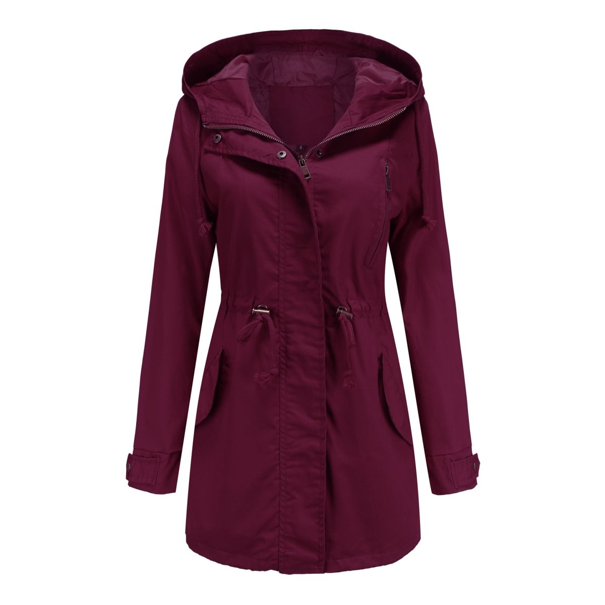 Women's Cotton Anorak Jacket - Lightweight Spring & Fall Coat - AmiraMart