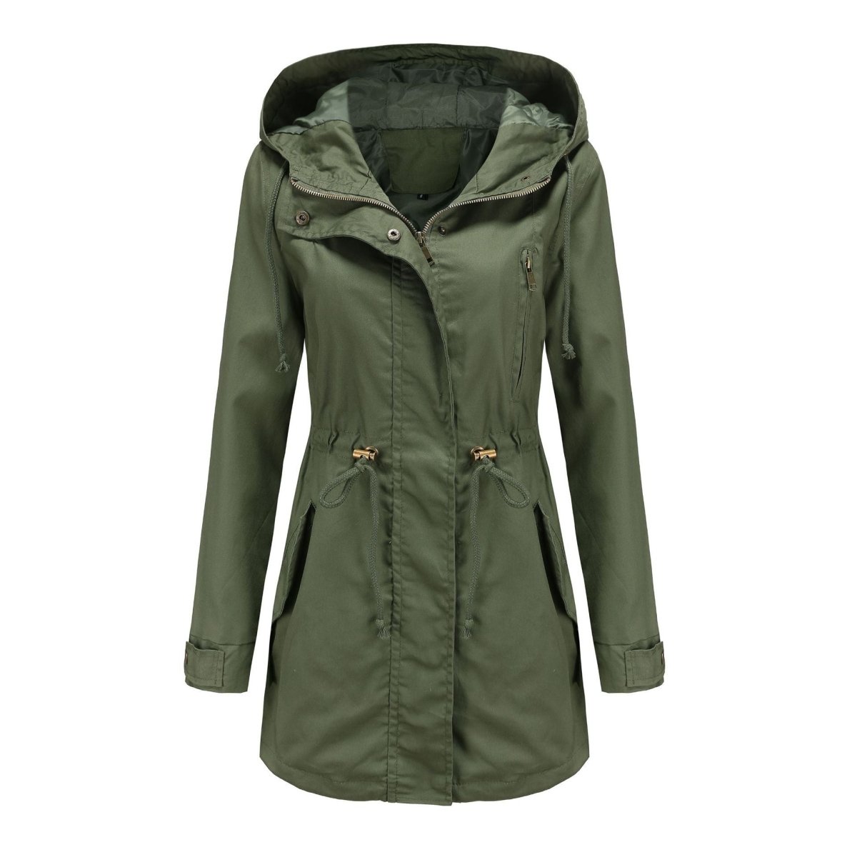 Women's Cotton Anorak Jacket - Lightweight Spring & Fall Coat - AmiraMart