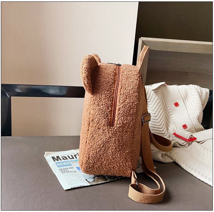 Women's Cute Bear Shaped Shoulder Backpack - AmiraMart