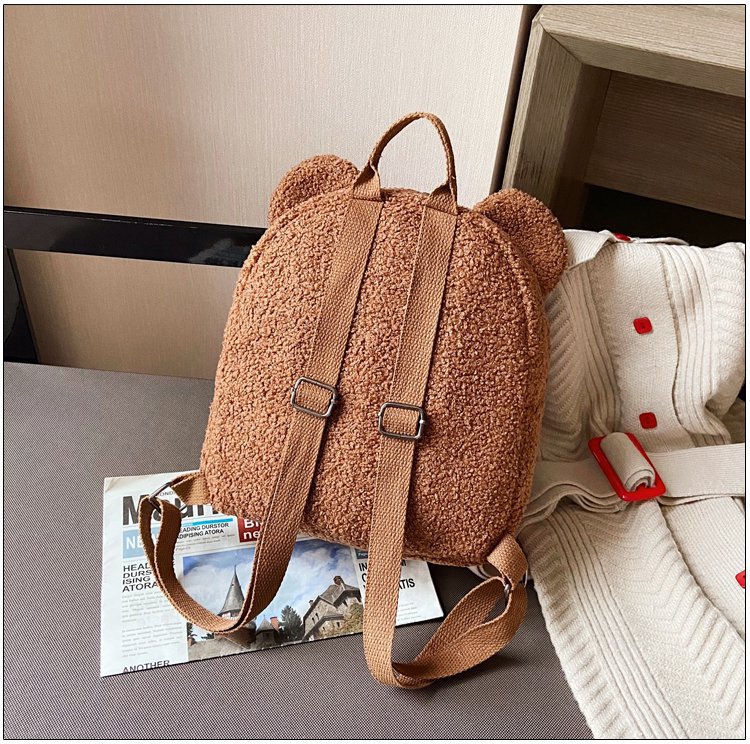 Women's Cute Bear Shaped Shoulder Backpack - AmiraMart