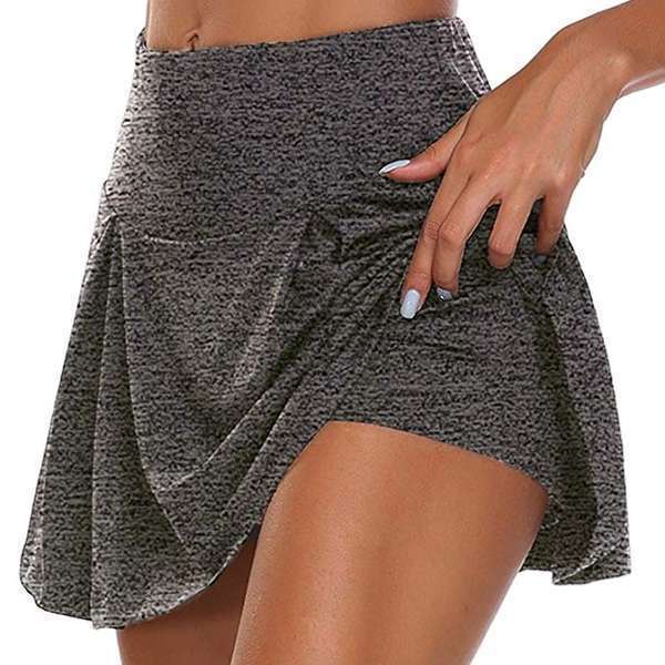 Women's Fake Two - Piece Leggings - AmiraMart