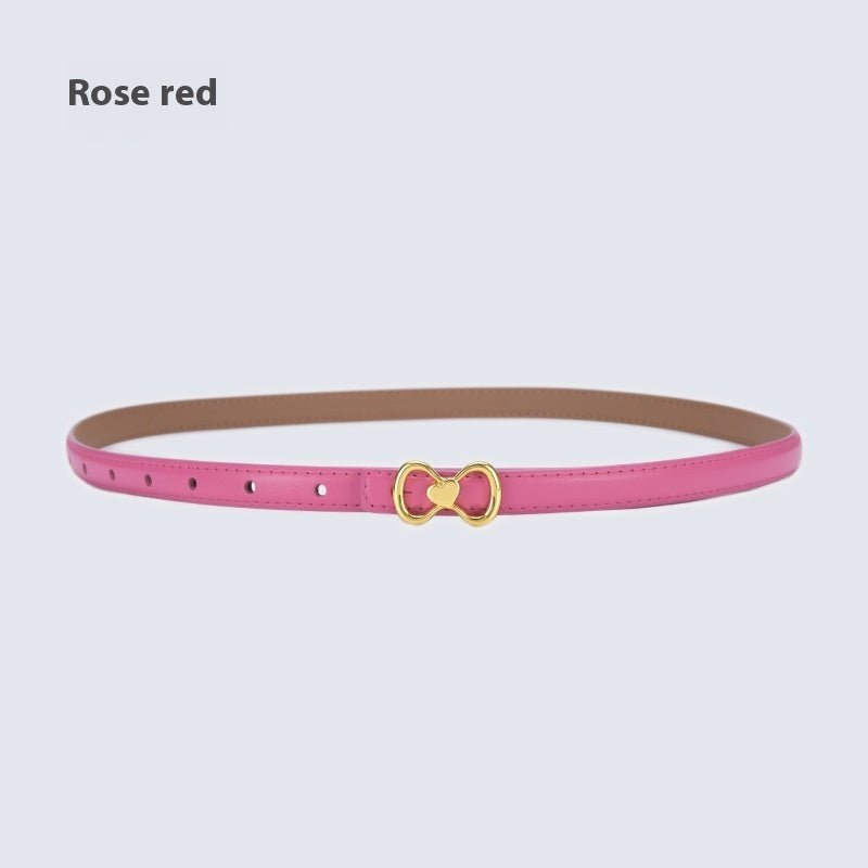 Women's Fashion All - matching Thin Belt - AmiraMart