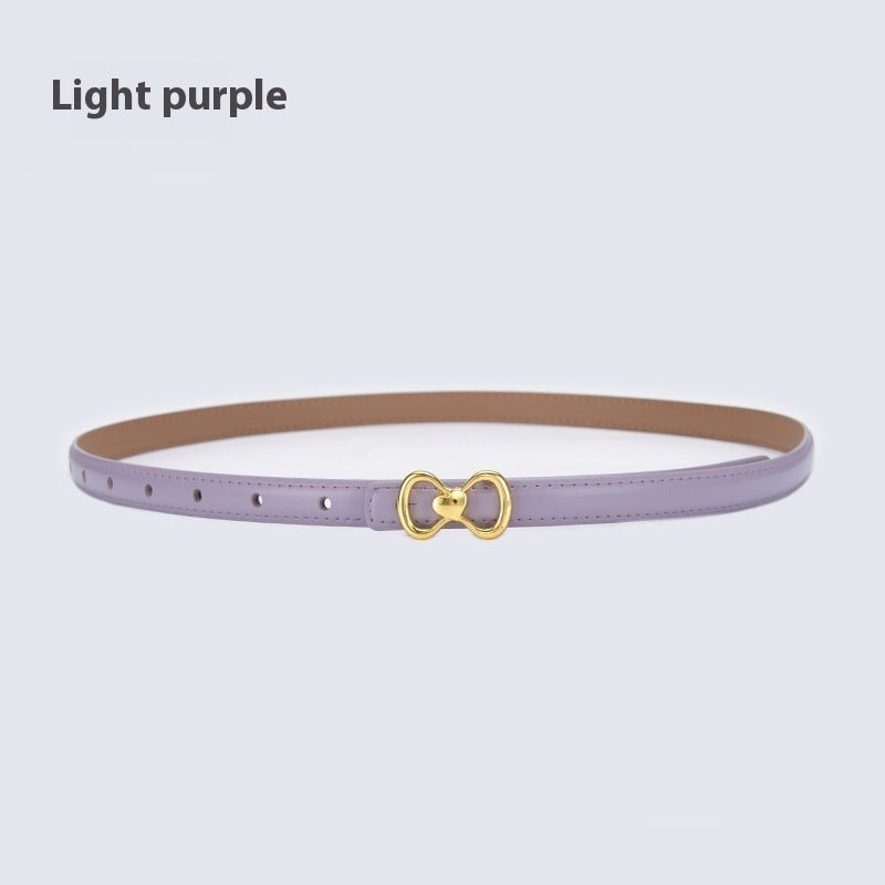 Women's Fashion All - matching Thin Belt - AmiraMart