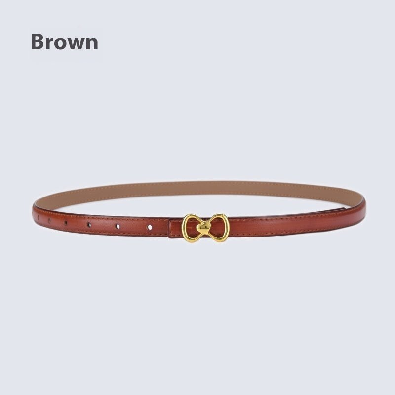 Women's Fashion All - matching Thin Belt - AmiraMart