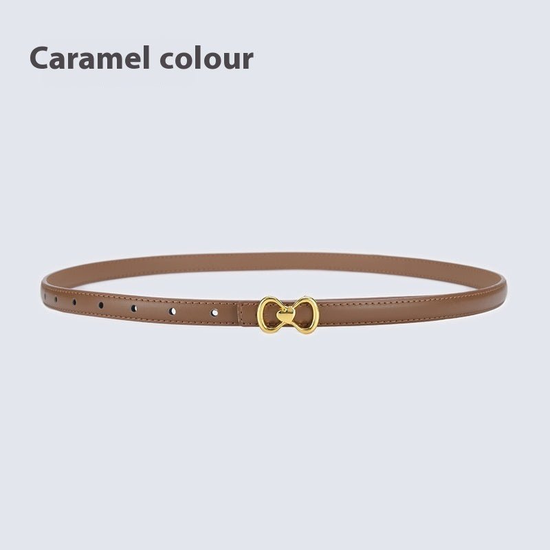 Women's Fashion All - matching Thin Belt - AmiraMart