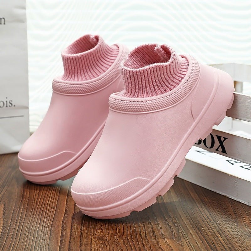 Women's Fashionable Waterproof Cotton Slippers - AmiraMart