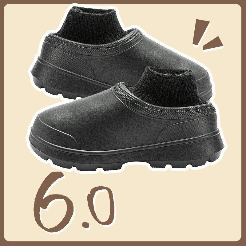 Women's Fashionable Waterproof Cotton Slippers - AmiraMart