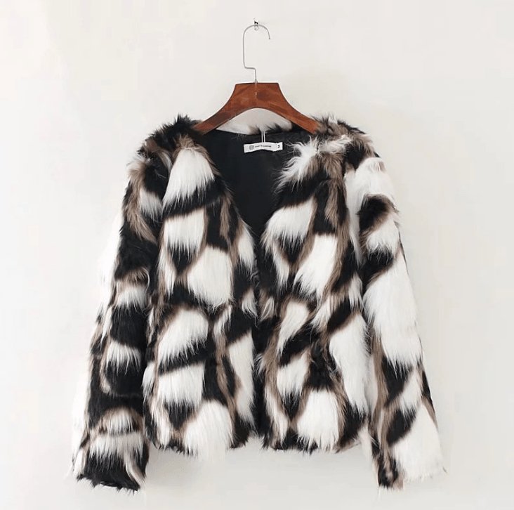 Women's Faux Fox Coat Short Fur - AmiraMart