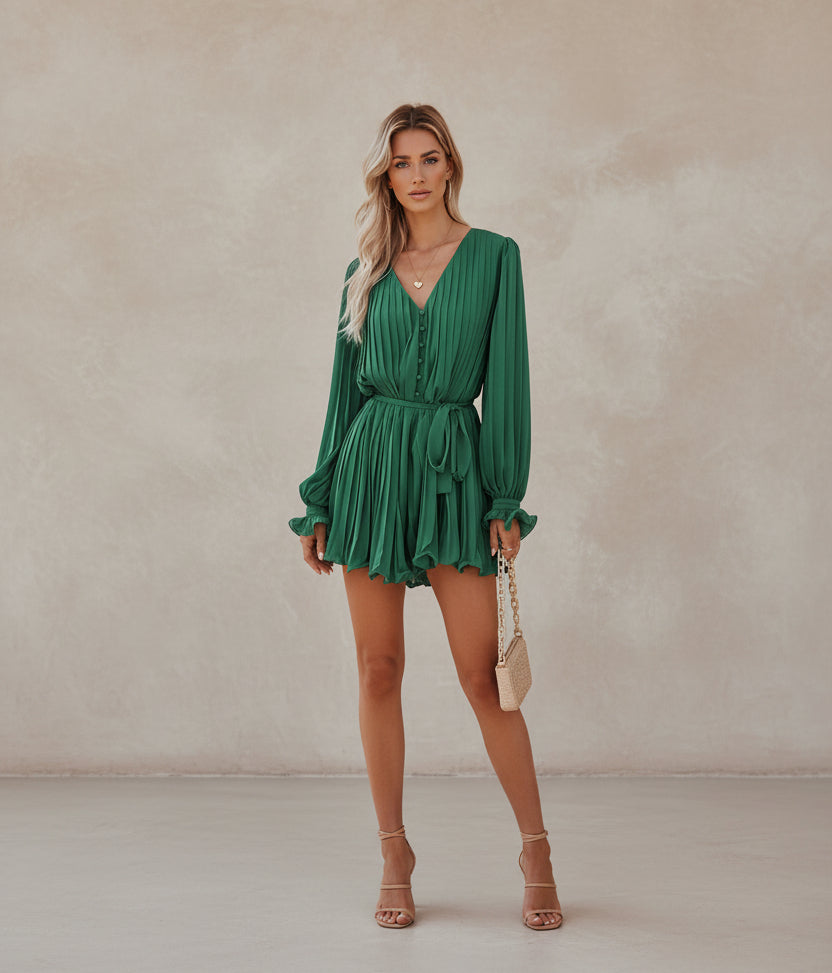 Women’s Fitted Waist Jumpsuit - AmiraMart