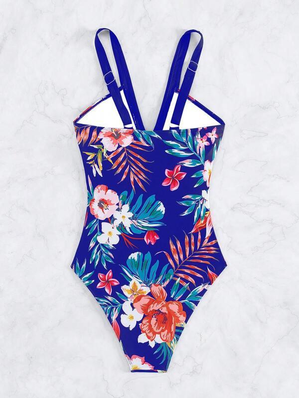 Women's Floral Bikini One - piece Swimsuit - AmiraMart
