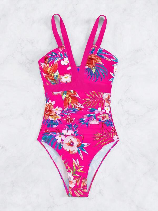 Women's Floral Bikini One - piece Swimsuit - AmiraMart