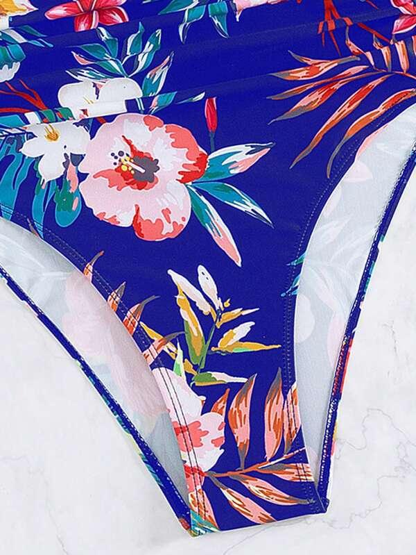 Women's Floral Bikini One - piece Swimsuit - AmiraMart