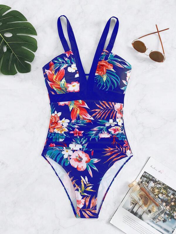 Women's Floral Bikini One - piece Swimsuit - AmiraMart
