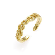 Wispy leaves ring