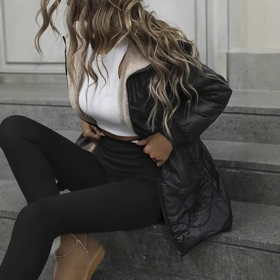 Women's Hooded Puffer Coat - AmiraMart