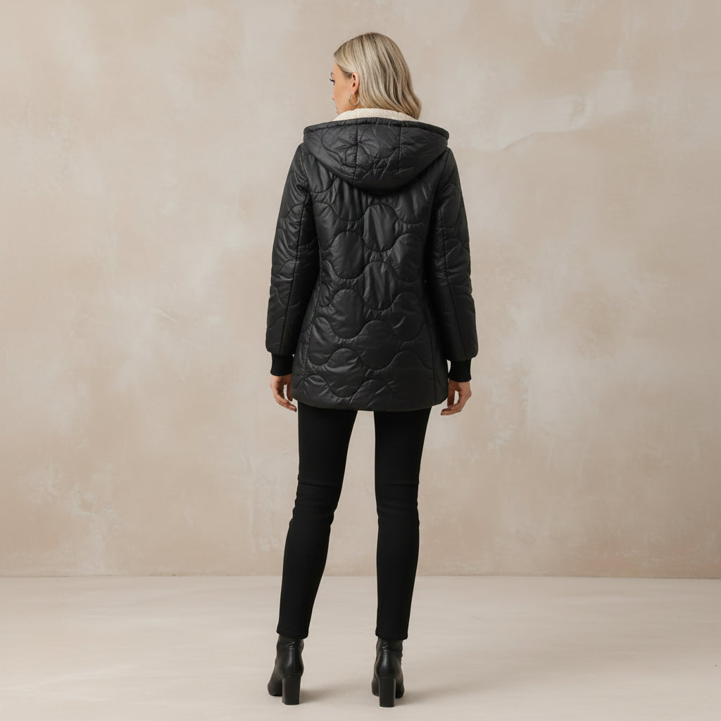Women's Hooded Puffer Coat - AmiraMart