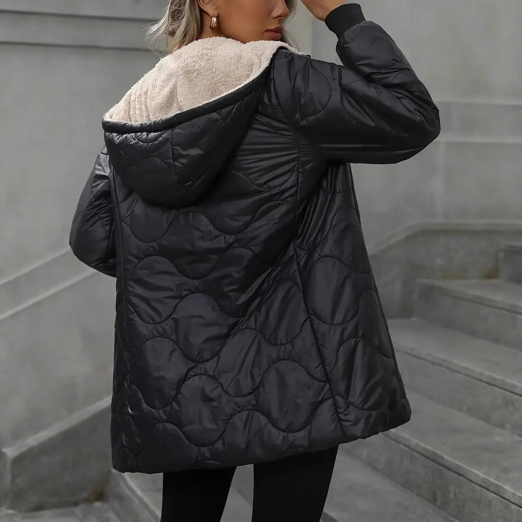 Women's Hooded Puffer Coat - AmiraMart
