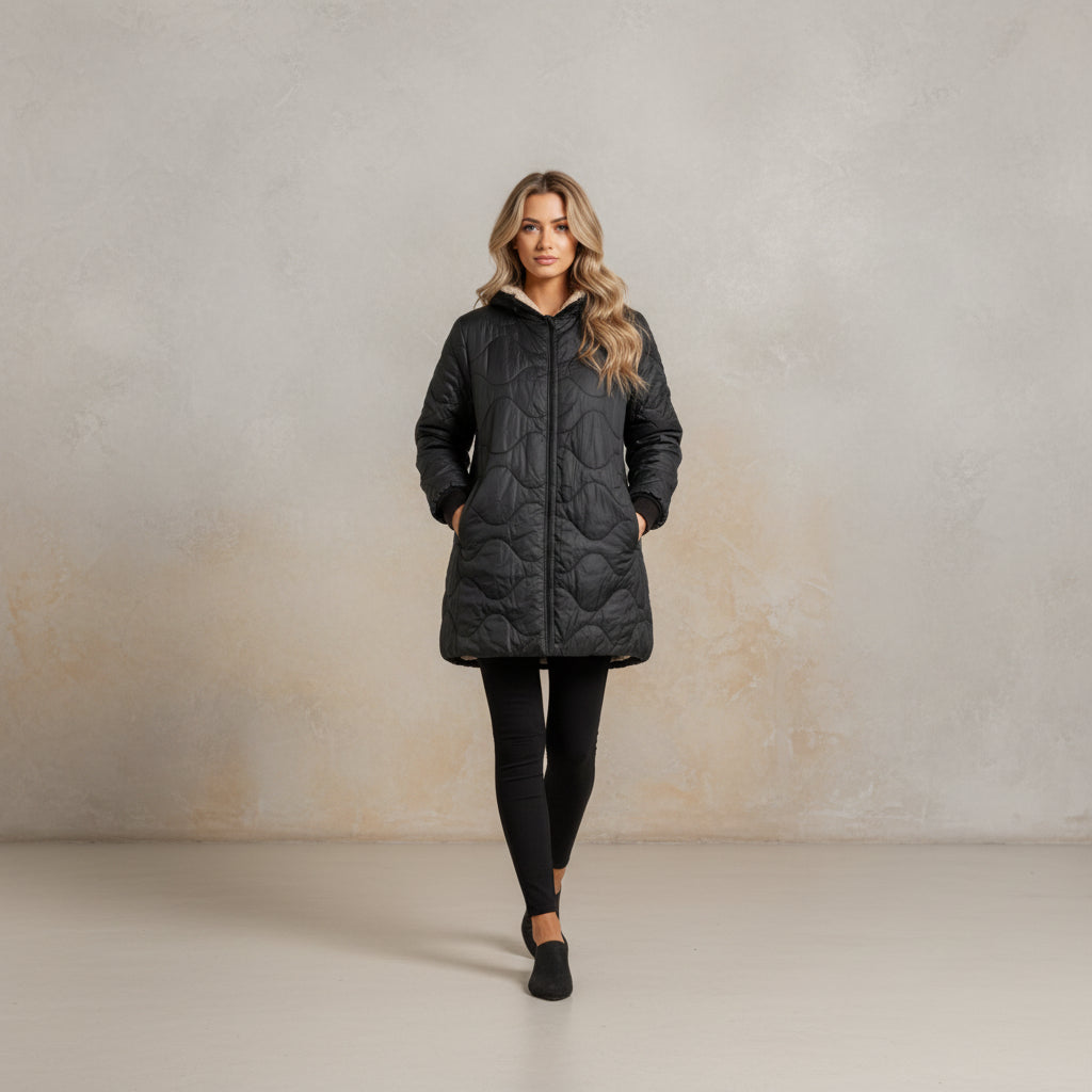 Women's Hooded Puffer Coat - AmiraMart