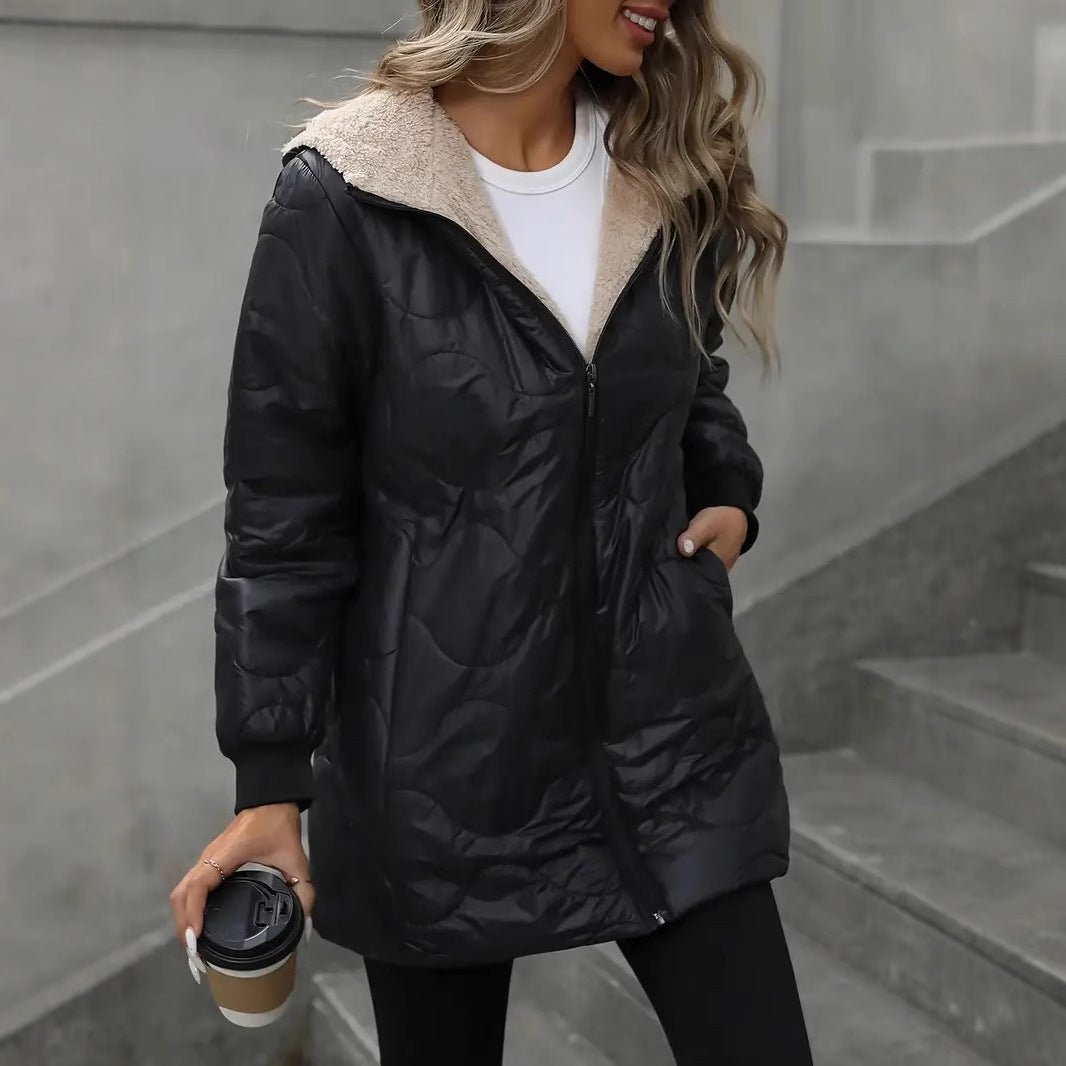 Women's Hooded Puffer Coat - AmiraMart