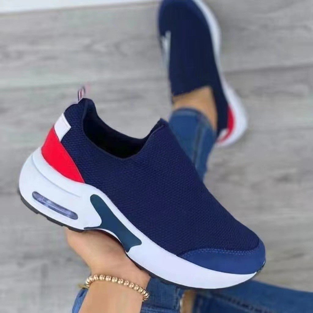 Women’s Knit Sneakers – Stretch & Round Toe Comfort - AmiraMart