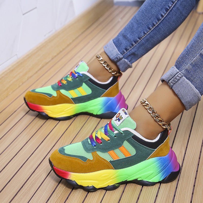 Women's Lace - Up Platform Pumps - AmiraMart