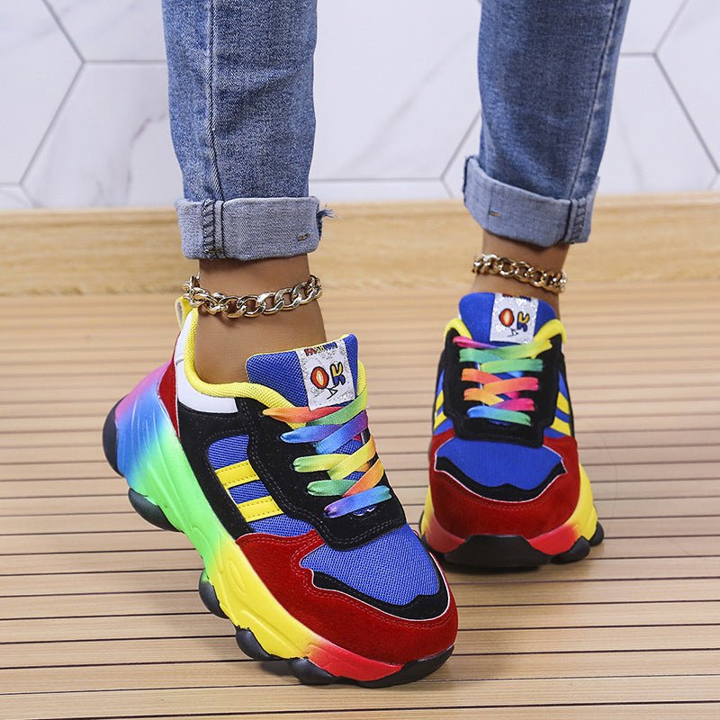 Women's Lace - Up Platform Pumps - AmiraMart