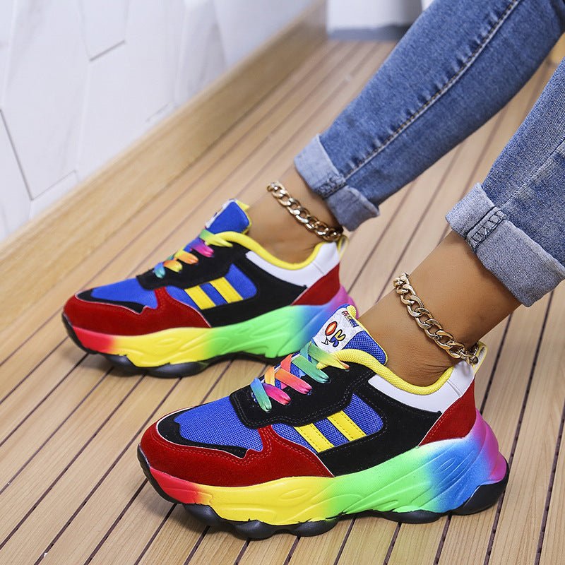 Women's Lace - Up Platform Pumps - AmiraMart
