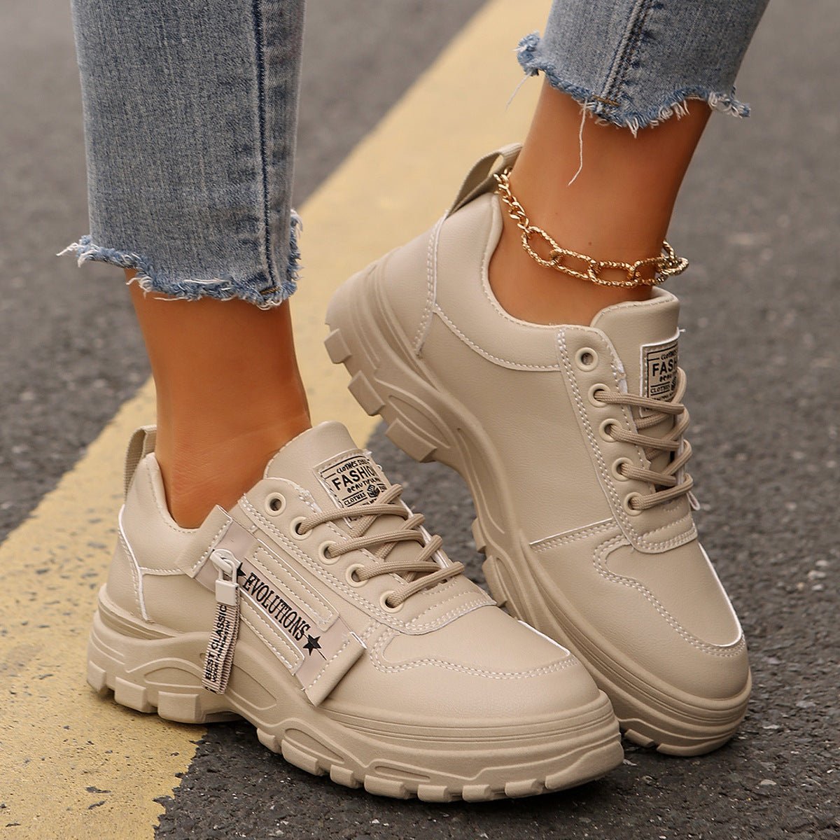 Women’s Lace - Up Sneakers - AmiraMart