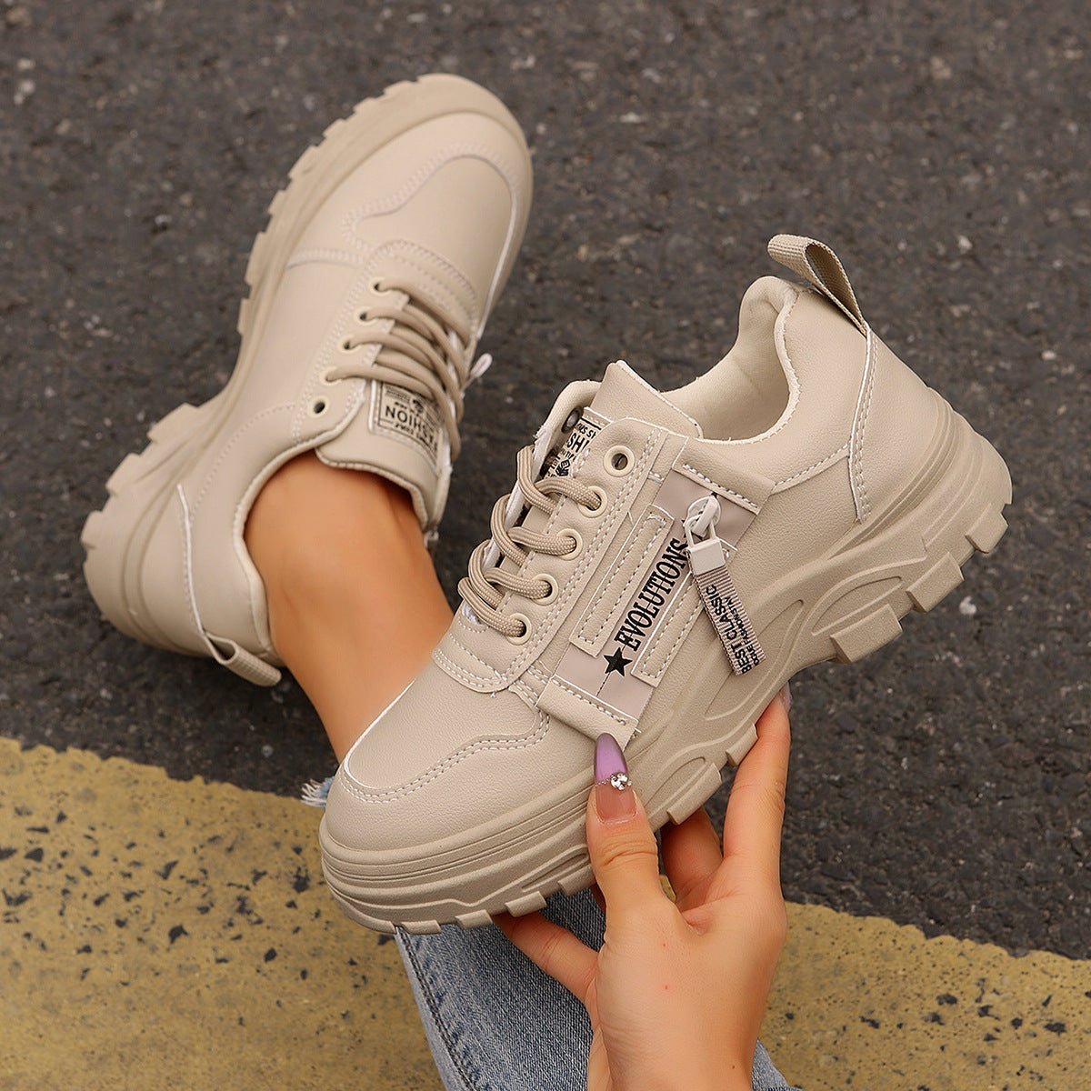 Women’s Lace - Up Sneakers - AmiraMart