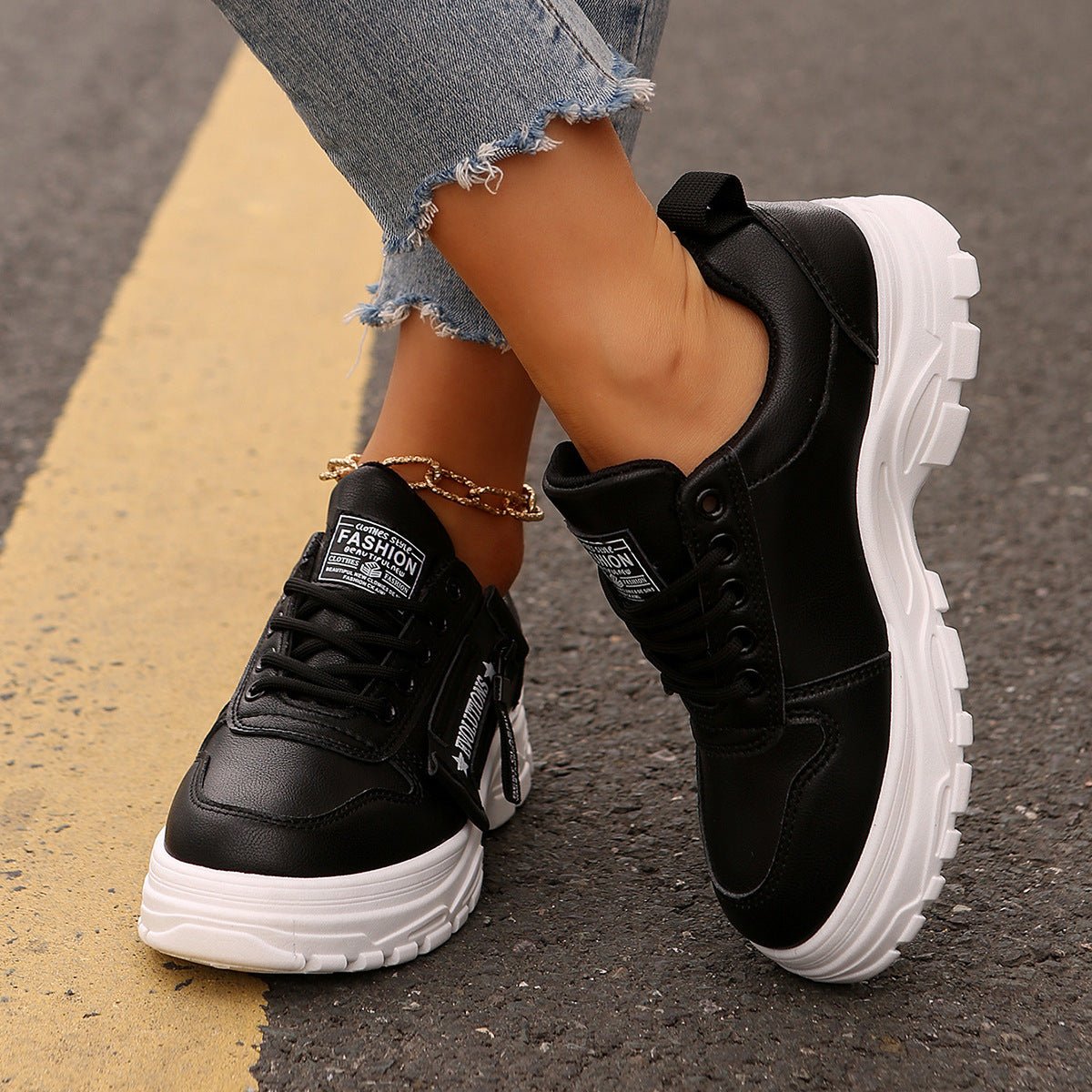 Women’s Lace - Up Sneakers - AmiraMart