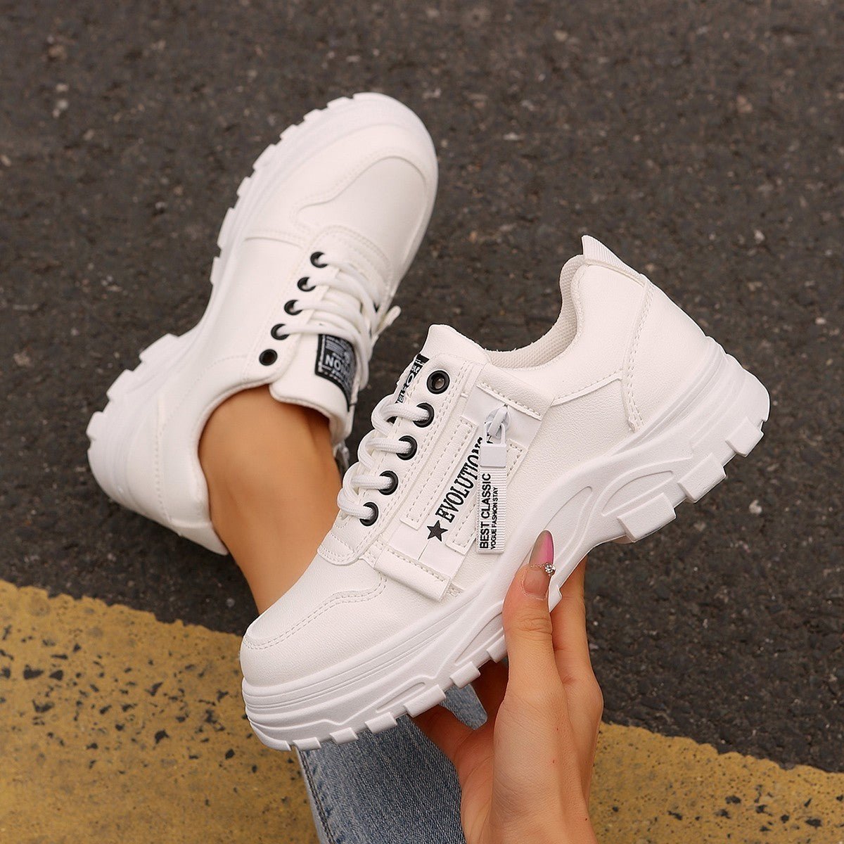 Women’s Lace - Up Sneakers - AmiraMart