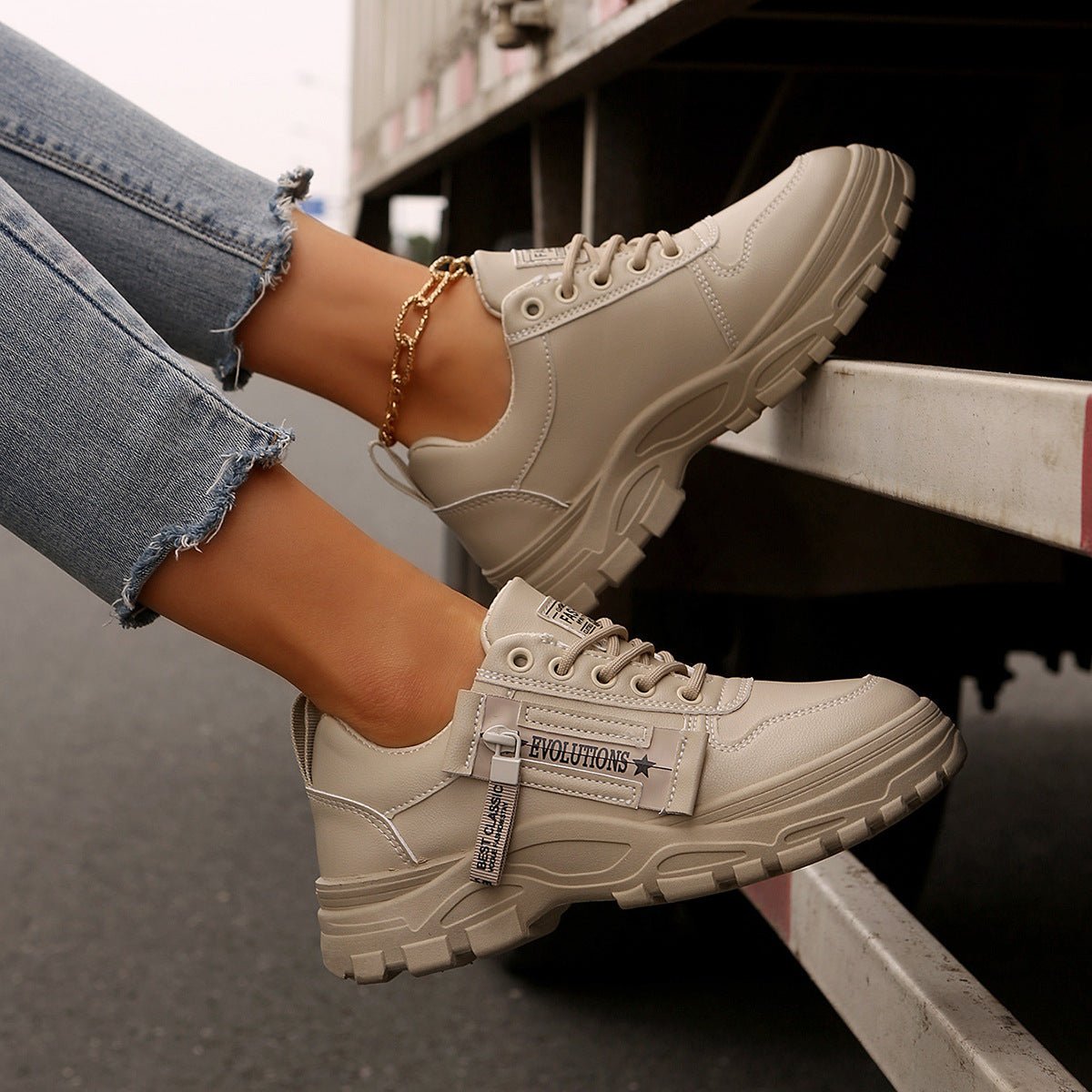 Women’s Lace - Up Sneakers - AmiraMart