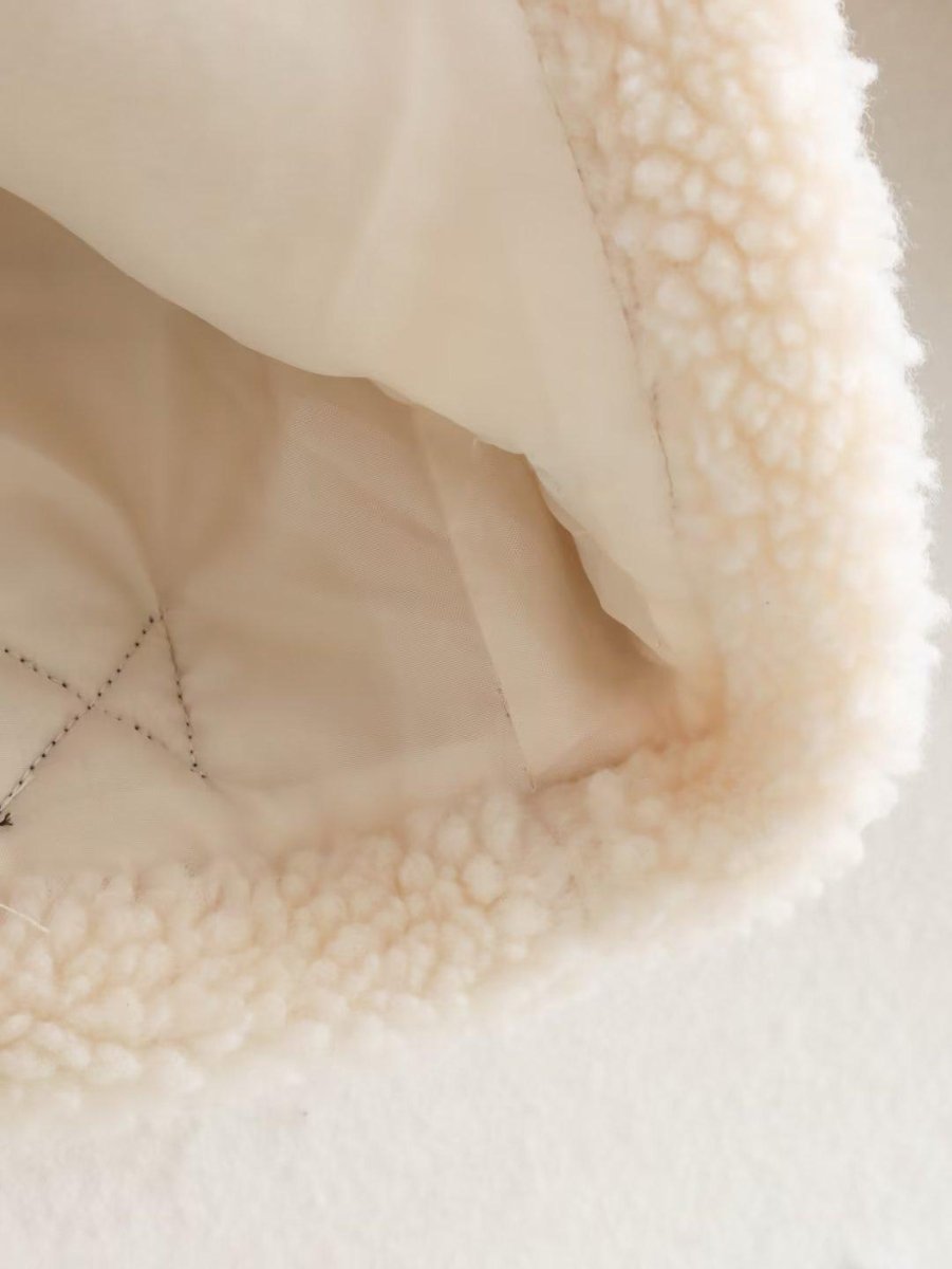 Women's Lamb Wool Effect Jacket Coat - AmiraMart