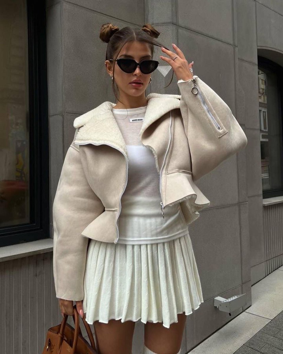 Women's Long Sleeve Solid Color Coat - AmiraMart