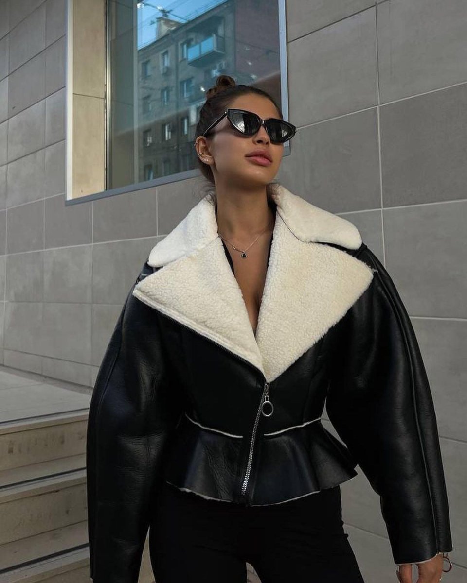 Women's Long Sleeve Solid Color Coat - AmiraMart