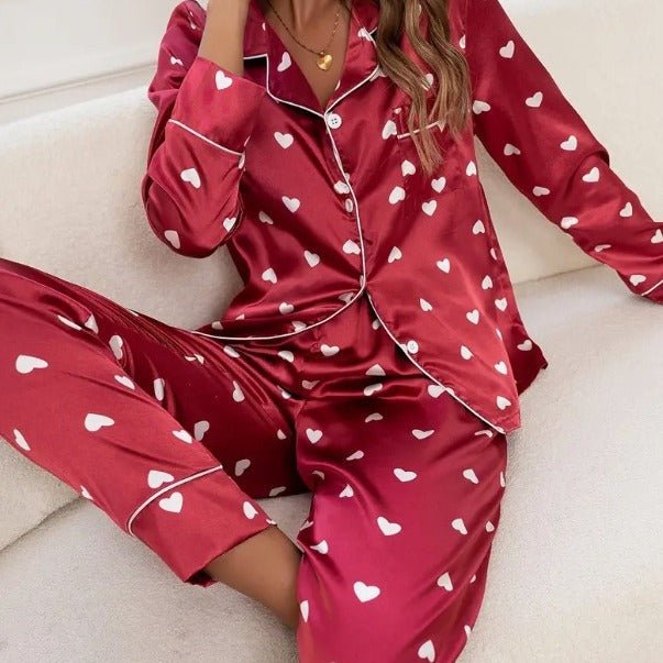 Women's Long - Sleeved Pajama Set - AmiraMart