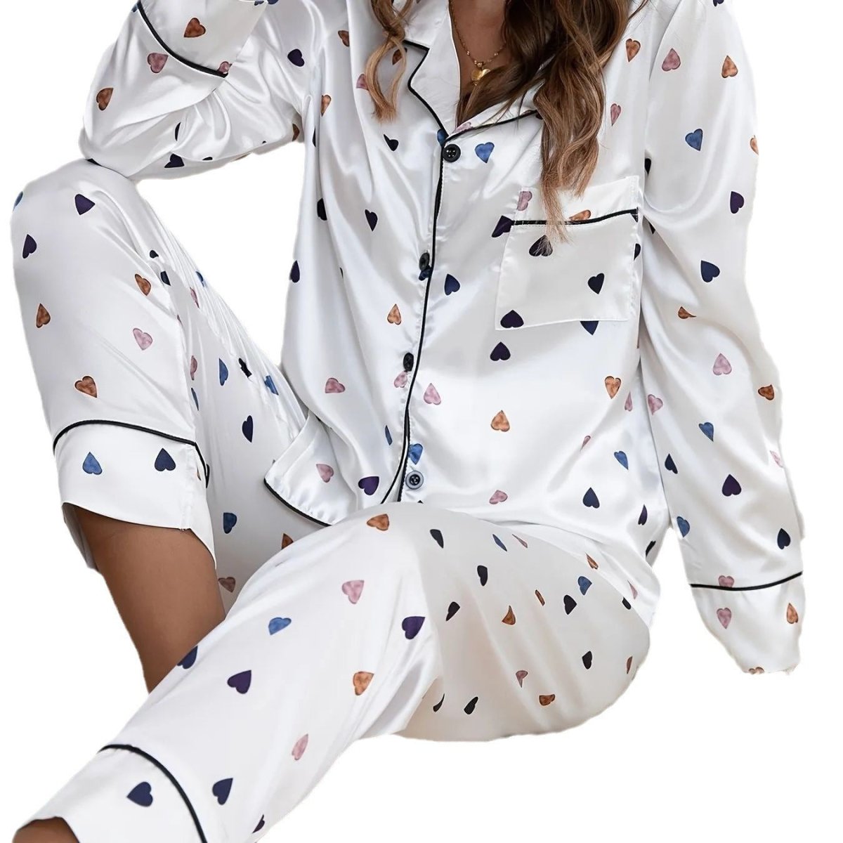 Women's Long - Sleeved Pajama Set - AmiraMart