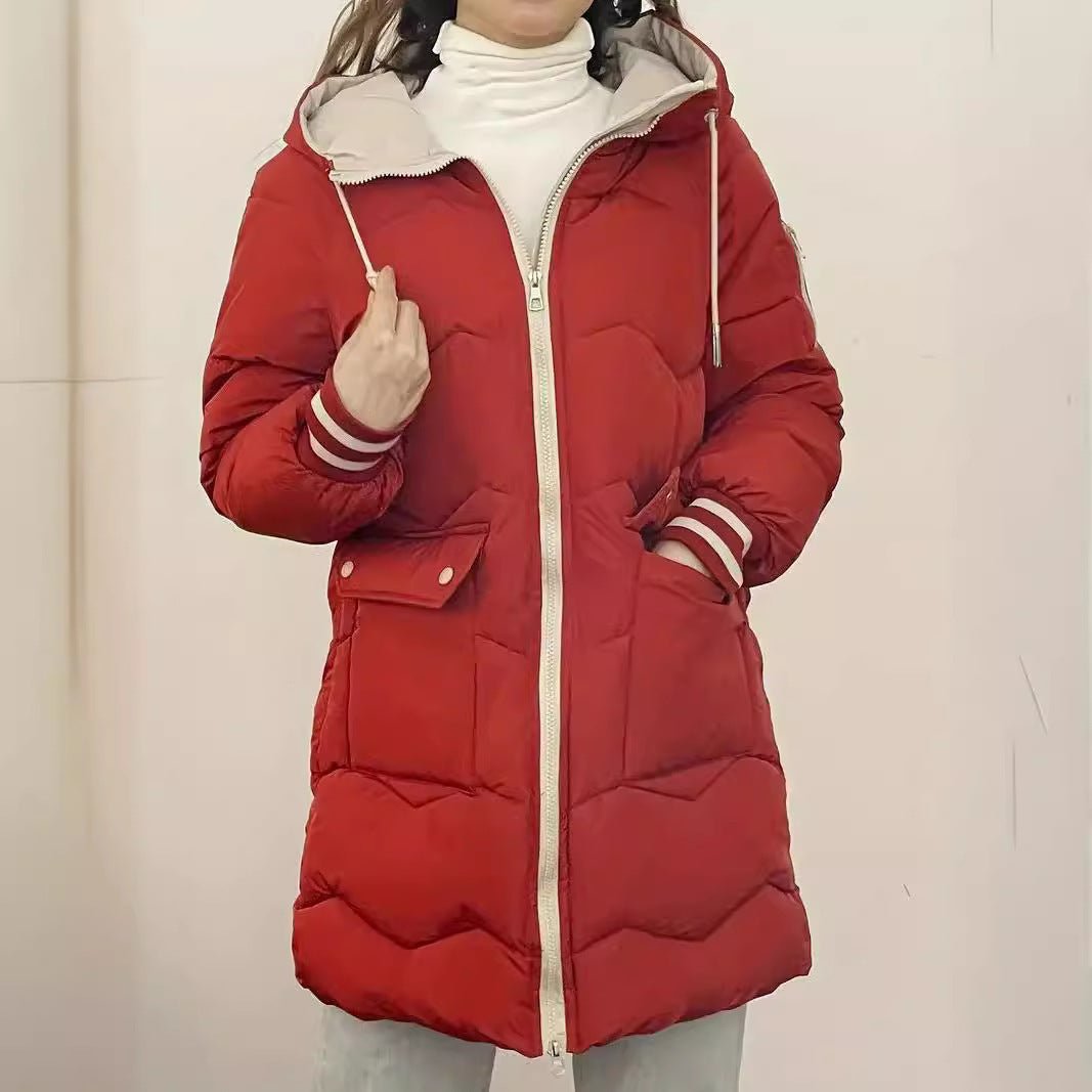 Women's Loose Fit Warm Cotton - Padded Jacket - AmiraMart