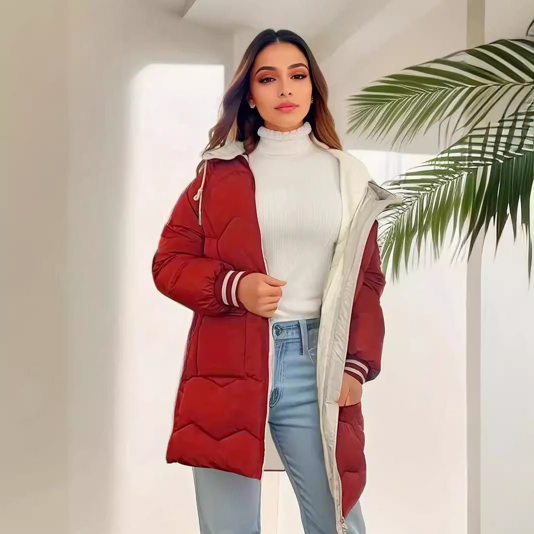 Women's Loose Fit Warm Cotton - Padded Jacket - AmiraMart