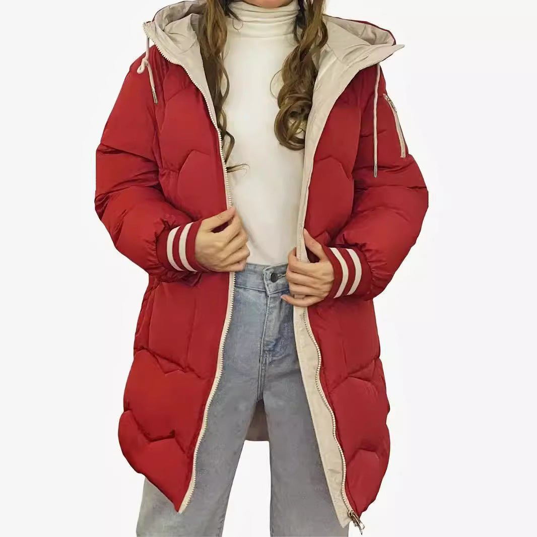 Women's Loose Fit Warm Cotton - Padded Jacket - AmiraMart