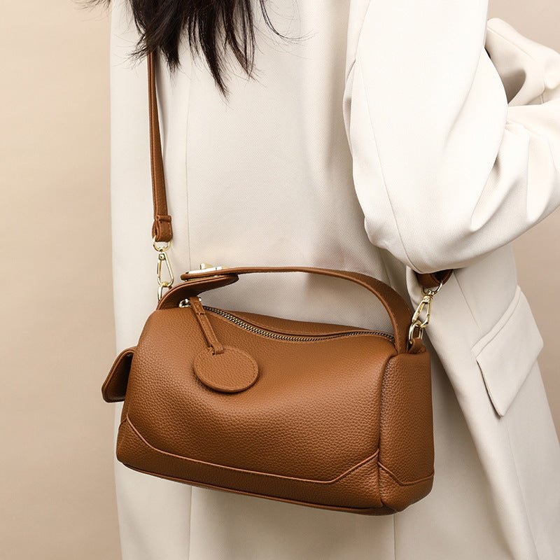 Women’s Pillow Shoulder Bag – Soft Leather & Spacious - AmiraMart