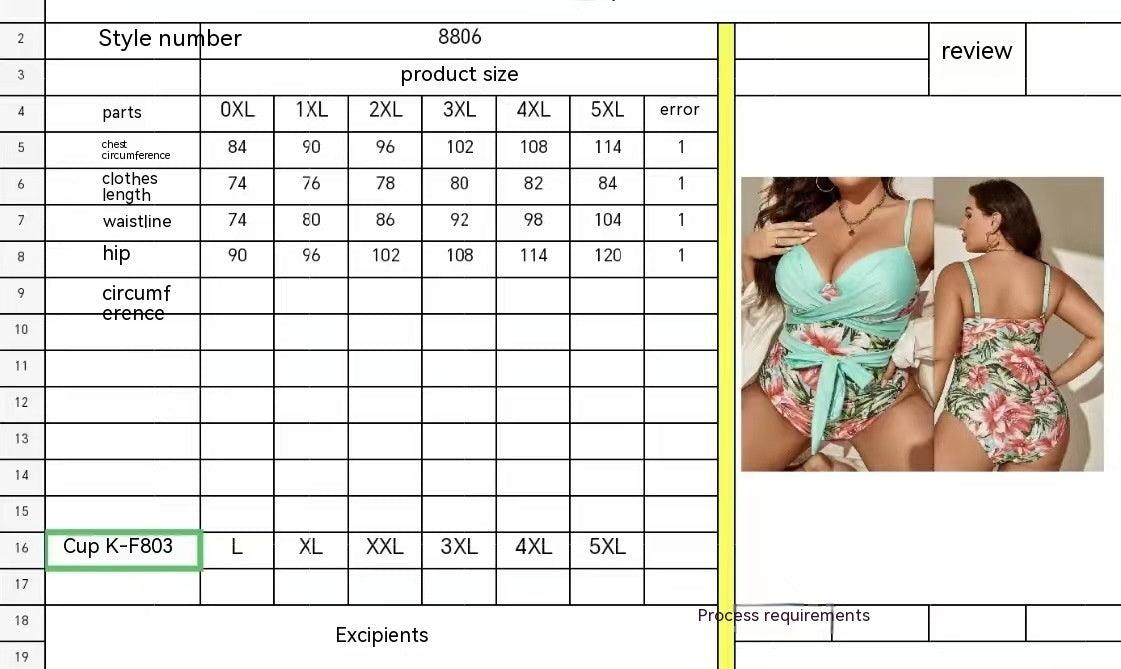 Women's Plus Size One - piece Bikini - AmiraMart