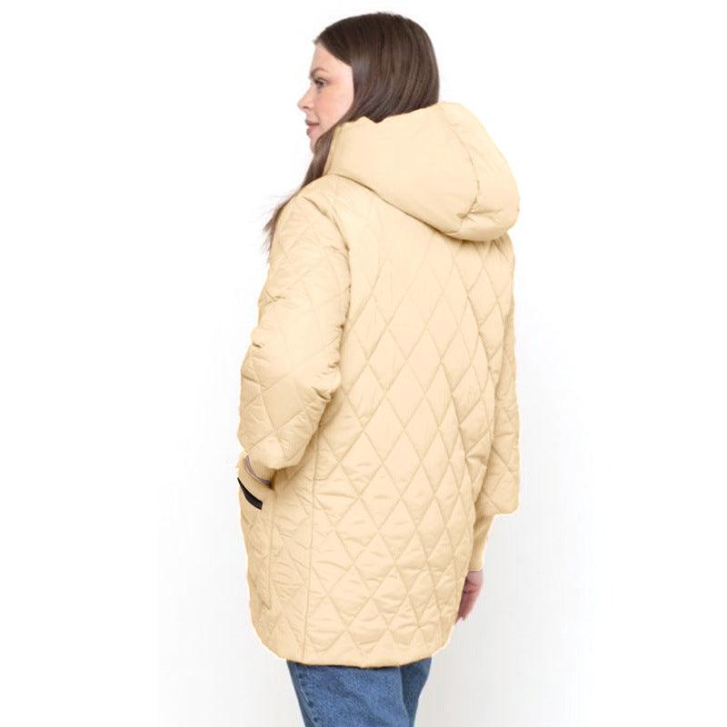 Women's Quilted Cotton Coat - AmiraMart